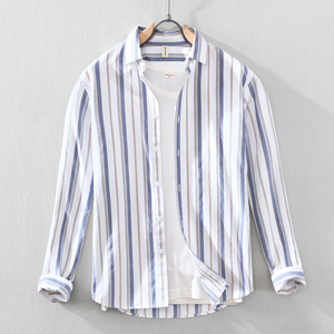 HO nuovo <span class=keywords><strong>camicia</strong></span> <span class=keywords><strong>uomo</strong></span> taglie forti a maniche lunghe di <span class=keywords><strong>lino</strong></span> di cotone leggero e Casual <span class=keywords><strong>camicia</strong></span> a maniche lunghe da <span class=keywords><strong>uomo</strong></span> - Product Image 1