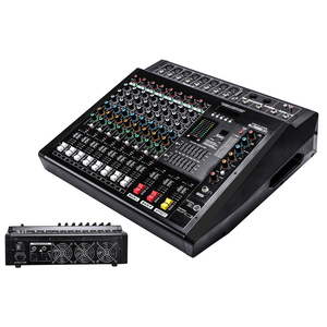 Console de mixage DMX série grande capacité avec amplificateur 16DSP/99DSP 350W*2CH à 4 ohms, panneau arrière avec <span class=keywords><strong>3</strong></span> ventilateurs, console de mixage de scène - Product Image 1