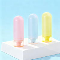 Flacon pompe sans air ovale écologique de 15 ml, 30 ml, 50 ml avec couleur personnalisée pour sérum et lotion