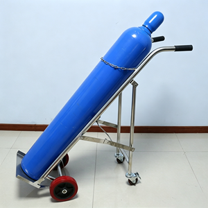 1. Chariot robuste à double bouteille de gaz avec roues en acier et poignée ergonomique pour atelier de soudage - Product Image 2