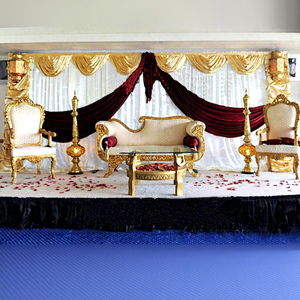 Mobiliario de escenario de boda asiática, escenario musulmán con sofá, conjunto de escenario de boda india paquistaní - Product Image 1