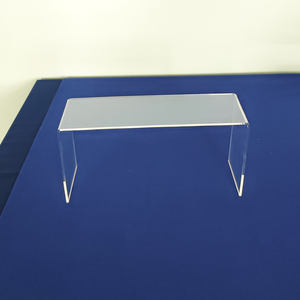 حامل عرض أحذية أكريليك شفاف على شكل حرف U للطاولة، حامل حقائب يد أكريليك بتصميم شلال - Product Image 3