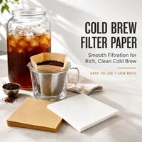 İnce Filtrasyon Teknolojisiyle Kahve Tortusunu Ayıran Önceden Katlanmış Chemex Tarzı Barista Demleme İçin Dökme Kahve Filtresi