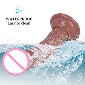 Heißer Verkauf Fabrik Großhandel Einführbarer <span class=keywords><strong>Penis</strong></span> Frauen-Masturbator Kristall-PVC-Dildo Erwachsenen-Sexspielzeug Manueller Realistischer Dildo für Frauen - Product Image 2