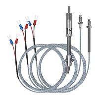 Sensor de Temperatura Tipo K o PT100, Sonda de Acero Inoxidable, Longitud Personalizable OEM/ODM, Apto para Uso Industrial