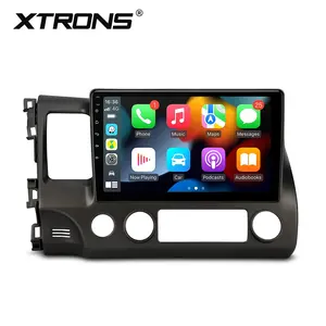 XTRONS 10.1" Android 12 8Core Car Radio With CarAutoPlay DSP IPS Screen For Honda Civic 07-11 Car Stereo Multimedia Player