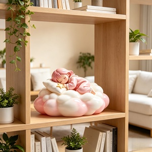 Sogni dolci tra le nuvole. Questa scultura è stata scolpita e realizzata da Bozhiyi Art. - Product Image 4