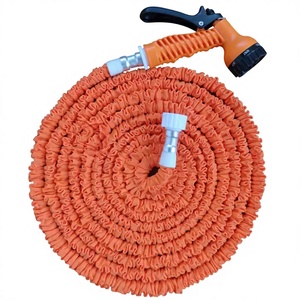Leak Shrinking Water <b>Magic</b> Brown Expandable Extendable W/new Pocket Yarn Color 100ft Lawn Watering Hose - Product Image 1