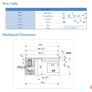 YH-52(XU) Resolver Rotativo con Albero Cavo - Product Image 6