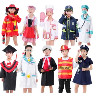 Nicro Uniform Girls Space Suit Police Wear Carnival Profession Career Role Play Dress up Halloween Costume Anime Cosplay Clothes