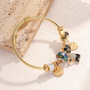 Pulsera de diamantes de lujo ajustable Panjia Dora-Accesorios al por mayor