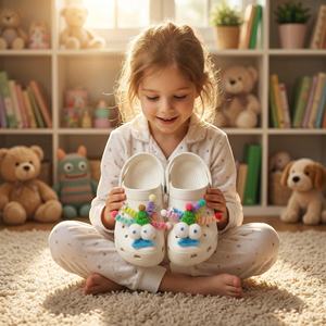 Sandalias Infantiles de Dibujos Animados, EVA, Impermeables, Transpirables, Ecológicas, de Secado Rápido, Ligeras, para Verano/Invierno, Uso en Interiores/Exteriores, Antideslizantes - Product Image 1