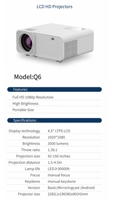 Projecteur intelligent HD Cinema 2026 Innovation Technology Beamer 4K Home Theater Portable LED LCD Android 9 HIFI Stéréo Intégré