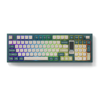 Akko 5098B Encre Verte pour clavier de jeu mécanique USB Type-C 2.4GHz avec écran LED Fonctions remplaçables à chaud