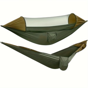 Hamaca Doble Portátil para Acampar al Aire Libre, Cama de Campaña de Apertura Rápida Automática con Mosquitera de Nailon, para 1-2 Personas - Product Image 3
