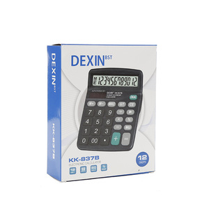 เครื่องคิดเลขตั้งโต๊ะ Dexin KK-837B 12 หลัก ใช้พลังงานแสงอาทิตย์ สำหรับสำนักงานและการเงิน - Product Image 5