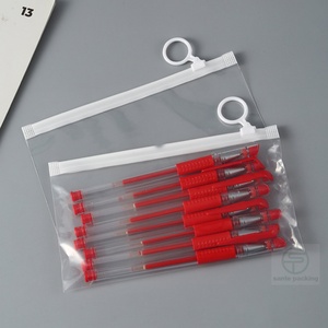 Custom Transparent PE Gravure Printed Recyclable Pencil Rubber Ruler Band Packaging Zipper Bag - Product Image 4