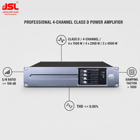 Amplificateur de puissance de classe D, amplificateur audio professionnel 4U pour système de sonorisation, équipement DJ, amplificateur en rack