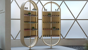 Mostrador de Recepción y Estante de Exhibición para Salón Comercial |   Diseño de Interiores Integral para Salón de Belleza, Spa de Cabello y Uñas - Product Image 5