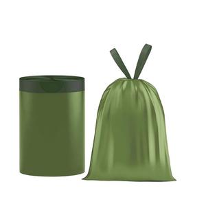 ถุงขยะหัวหม่าเหิงชุน 4 แกลลอน แบบมีเชือกรูด ไม่ขาดง่าย 80 ชิ้น สีเขียว - Product Image 1
