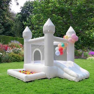 Château gonflable pour fête d'anniversaire d'enfants avec décoration de ballons, trampoline commercial pour jeux en plein air dans le jardin - Product Image 5