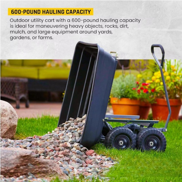 Hot Selling High Quality Garden Cart Wagon Trucks Good Quality Dump Trolley with Load Capacity Tools Product Category