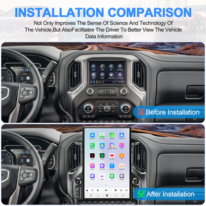 Autoradio Android pour voiture, écran vertical IPS 15,6 pouces, DSP, GPS, navigation, audio de voiture, CarPlay, Chevrolet Silverado/GMC Sierra - Product Image 6