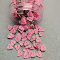 Zachte Klei Roze Hart Perzik Plakjes Polymeer Sprinkles Voor Ambachten Maken Diy Modder Vullen Decoratie Action Accessoires