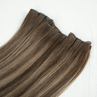 Extensions de cheveux humains 100% vierges, double épaisseur, coupées et teintes, styles Yaki Straight et Fumi