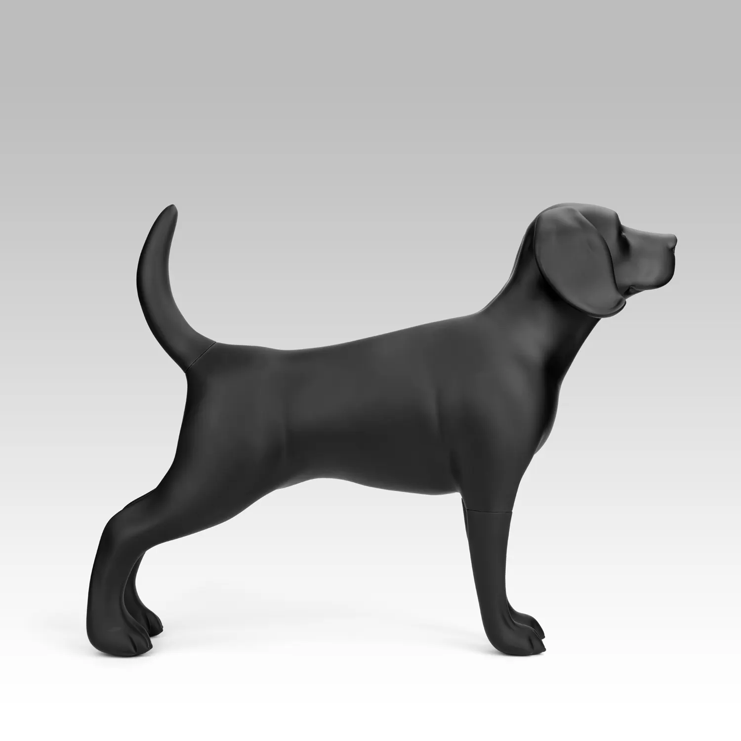 Sunray Mascota Fabricante Diseño personalizado Ropa de exhibición Linda Beagle Maniquí de perro de fibra de vidrio Maniquí de perro grande