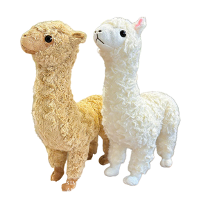 Neuankömmling Plüsch Große Simulation Alpaka Kuscheltier Home Decoration Kinder Geburtstags geschenk Weiches realistisches Alpaka-Spielzeug - Product Image 1