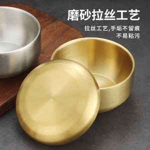 Stainless Steel Rice Bowl 304 Thickened Heat Resistant With Lid For Commercial Use - Product Image 5