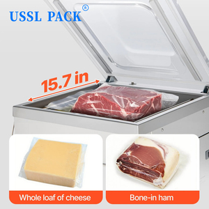 Selladora <span class=keywords><strong>de</strong></span> Alimentos <span class=keywords><strong>de</strong></span> Doble Sellado Vertical Semiautomática <span class=keywords><strong>de</strong></span> Acero Inoxidable DZ-400-2E-V1 para Carne y <span class=keywords><strong>Mariscos</strong></span> - Product Image 4