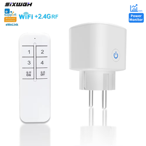 <span class=keywords><strong>Prise</strong></span> intelligente WiFi SIXWGH EWeLink EU avec moniteur d'énergie, minuterie, commande vocale Alexa Google Home et télécommande RF 2.4G - Product Image 1
