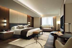 Juego de Muebles de Dormitorio del Hotel InterContinental de Shanghái <span class=keywords><strong>con</strong></span> Madera Maciza, Juego de 5 Piezas <span class=keywords><strong>con</strong></span> Sillón, Sofá y Mesa de Centro para Sala de Estar - Product Image 4