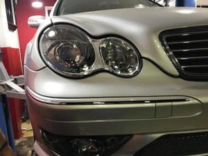 Paraurti anteriore con fendinebbia con foro/senza foro griglia in alluminio per <span class=keywords><strong>Mercedes</strong></span> benz <span class=keywords><strong>c</strong></span> W203 /<span class=keywords><strong>AMG</strong></span>/C32 2000-2007 - Product Image 4