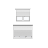 Volet roulant horizontal antivol populaire en acier inoxydable pour fenêtre, en alliage d'aluminium, pour hôtel