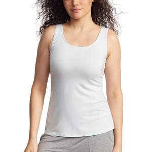 Camiseta sin mangas para mujer, de viscosa de bambú, fresca, transpirable, informal, para dormir, personalizada, de algodón - Product Image 1