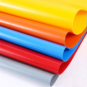 Rollo de tela de PVC 400-700 rollo de lona GSM material impermeable antimoho para tienda/cortina Lateral/lona/inflables - Product Image 1