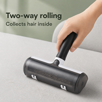 Rouleau Brosse Écologique Réutilisable pour Enlever les Poils d'Animaux, 17 cm, Fibre de Polyester, Auto-Nettoyant, pour Chats et Chiens