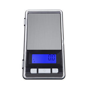 Mini balance à bijoux 500g Précision 0,01g Balance électronique portable en acier inoxydable rectangulaire CX-198 - Product Image 3