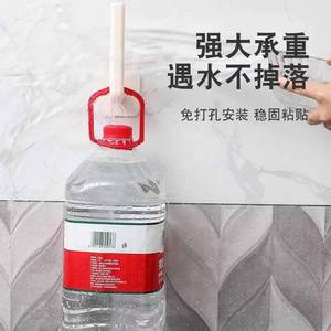 Multi Functional Kitchen <b>Hooks</b> <b>Wall</b> Mounted Adhesive No Drill Storage Rack For Utensils Cups Paper Towel Rolls Large Size - Product Image 5