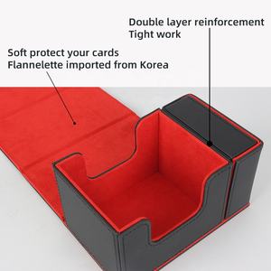Torson 100 + Boîte de pont en cuir PU de qualité supérieure avec couvercle <span class=keywords><strong>Dragon</strong></span> Shield pour le stockage de cartes à collectionner <span class=keywords><strong>Magic</strong></span> <span class=keywords><strong>Gathering</strong></span> pour jouer aux cartes - Product Image 4