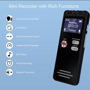Grabadora de Sonido Recargable de Alta Calidad con Repetición A-B y Reproducción a Velocidad Variable, Grabadora de Audio para Estudio y Trabajo, Grabadora de Voz - Product Image 5