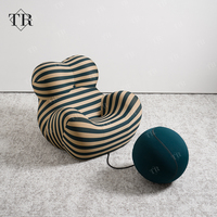 Fauteuil Turri Art Furniture Mom's Embrace, design italien, pour balcon, décontracté, avec tabouret, pour salon, salle d'attente, réception