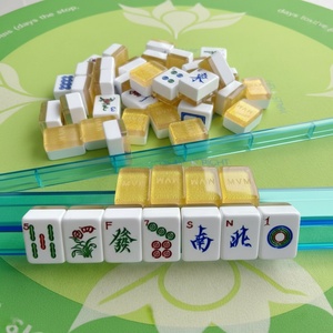 Fichas de Mahjong de Melamina de Lujo Personalizables con Logotipo, 144 Fichas, Juego Portátil para 4 Jugadores, Ideal para Regalos y Entretenimiento Familiar - Product Image 2