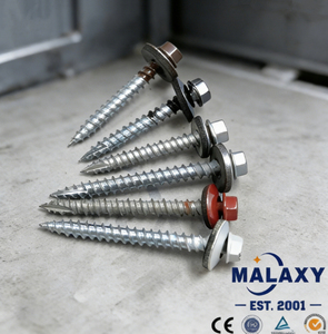 Tornillo Malaxy para techo, brida autorroscante, arandelas hexagonales, <span class=keywords><strong>cabeza</strong></span> 10x1 1/2, 3 pulgadas, 10 pulgadas, #10, tornillos para techo de Metal galvanizado - Product Image 1