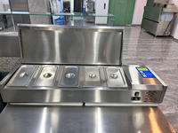 Comptoirs réfrigérés pour sandwichs, pizzas, salades, réfrigérateur / comptoir à salades réfrigérés / comptoir de présentation de salades