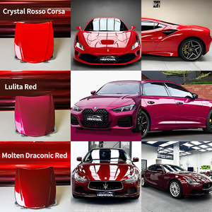 Red <strong>Car</strong> Wrap <strong>Vinyl</strong> Film <strong>Car</strong> Exterior Decorative Film Matte High Gloss <strong>Vinyl</strong> <strong>Car</strong> Wrap Roll Film - Product Image 4