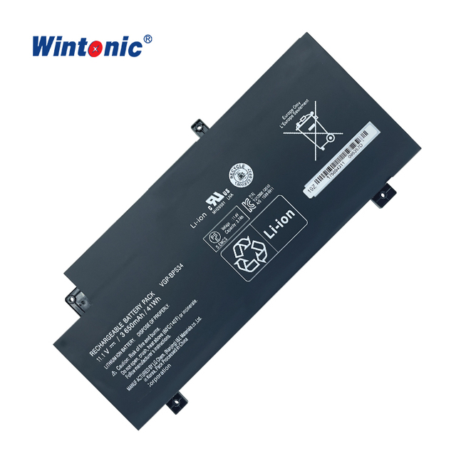 Laptop Battery VGP-BPS34 for Sony Vaio Fit SVF14A SVF15A FIT15A 11.1V 3650mAh 41Wh Replacement Laptop Battery